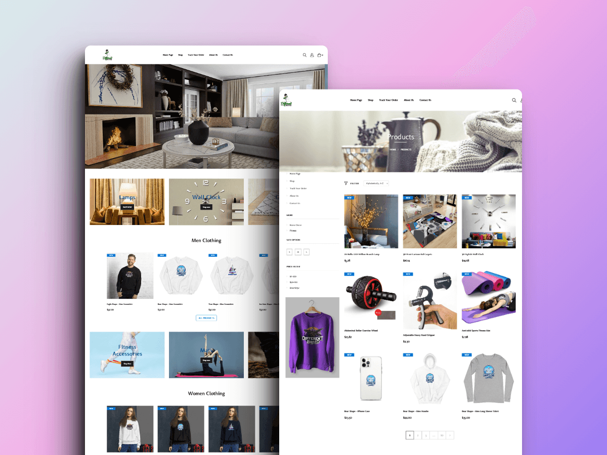 Different Breed: Shopify eCommerce Store